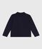 Cardigan in cotone tinta unita bambino blu SMOKING