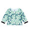 Cardigan in maglia fantasia neonata blu BOCAL/bianco MULTICO
