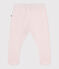 Pantaloni con piedini in cotone tinta unita nascita rosa FLEUR