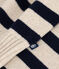 Maglione in misto lana e cotone donna bianco AVALANCHE/blu SMOKING
