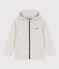 Felpa con zip e cappuccio bambino grigio BELUGA CHINE