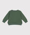 Cappotto teddy in tubique trapuntato bebè verde CROCO