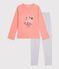 Pyjama  en coton arancione/multicolore