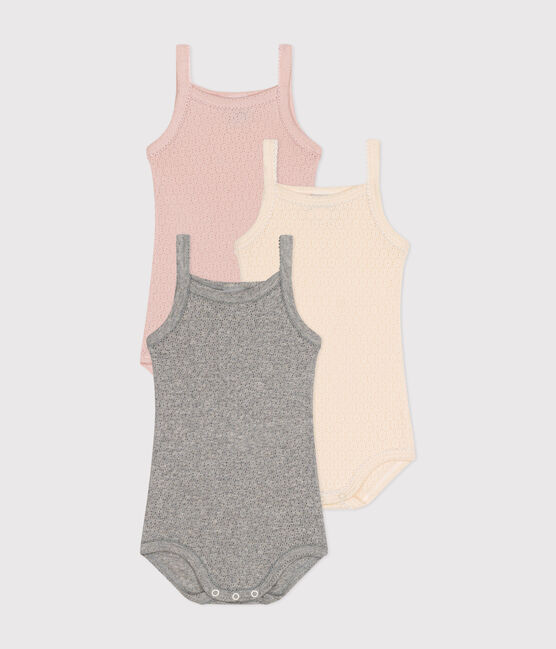 Confezione da 3 body con spalline bebè in cotone variante 1