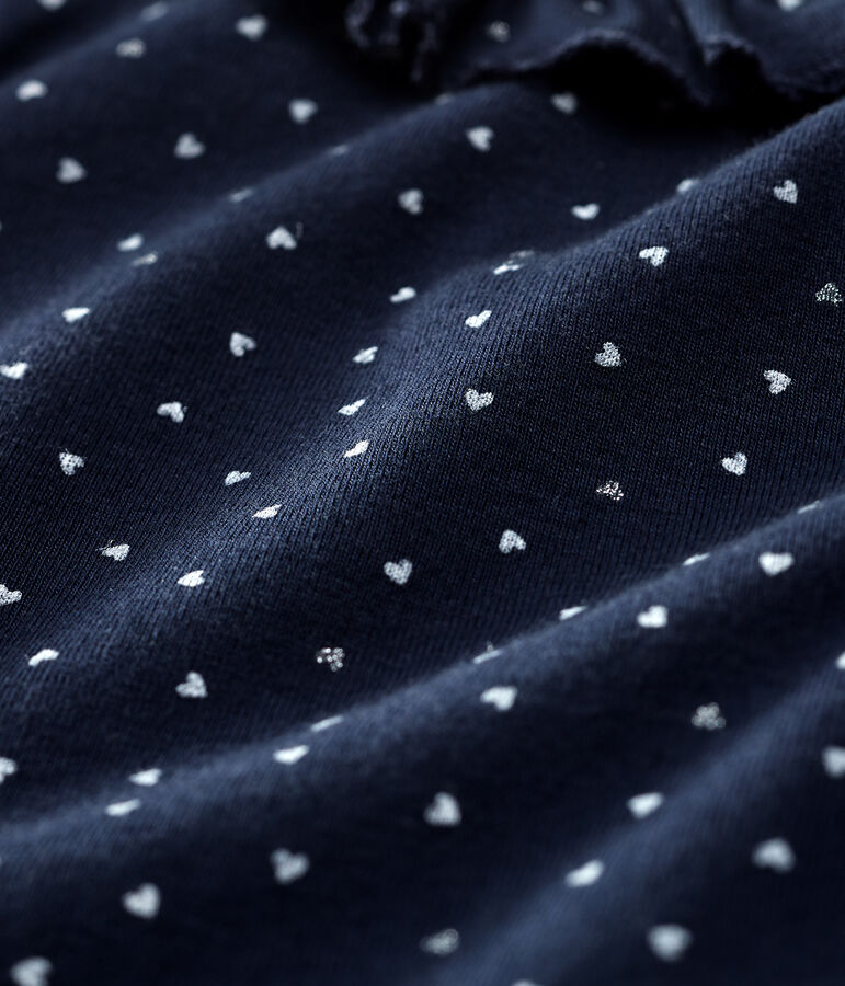 Body manica lunga beb&egrave; femmina blu/multicolore