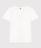 T-shirt Iconica a maniche corte a coste tinta unita donna bianco ECUME