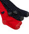 Confezione da 2 collant bambina blu SMOKING/rosso TERKUIT