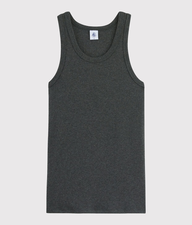 Canottiera iconica in cotone Donna grigio