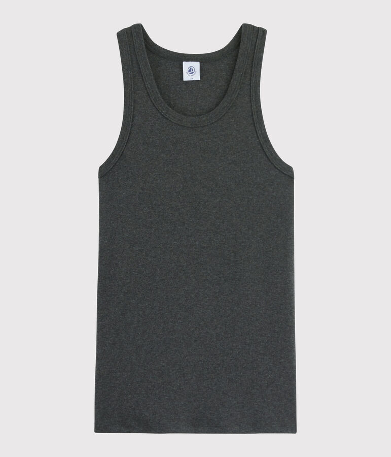 Canottiera iconica in cotone Donna grigio