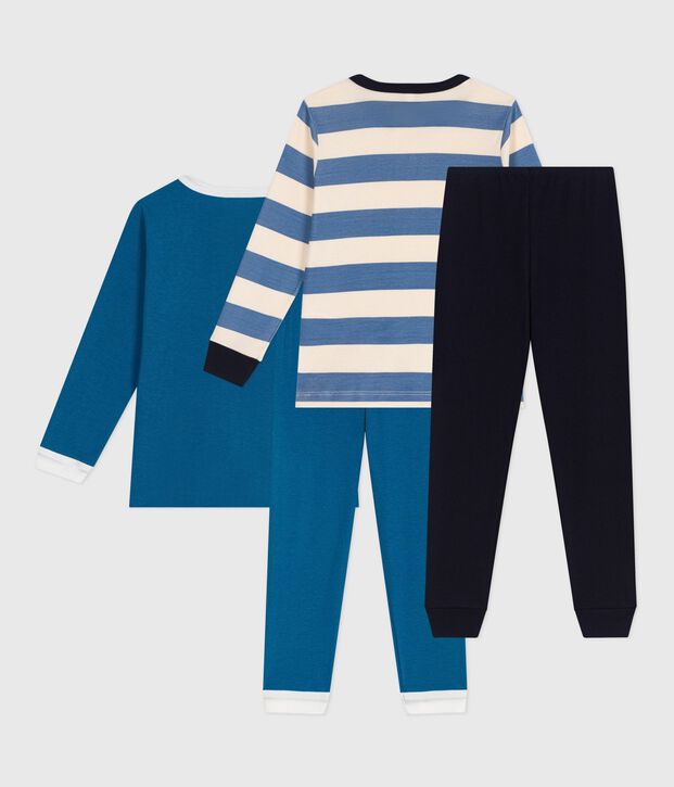 Set di pigiami in cotone fantasia bambino multicolore