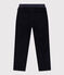 Pantaloni dritti in velluto medio bambina / bambino blu SMOKING