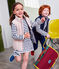 Giacca smanicata in tubique bambino unisex rosa SALINE
