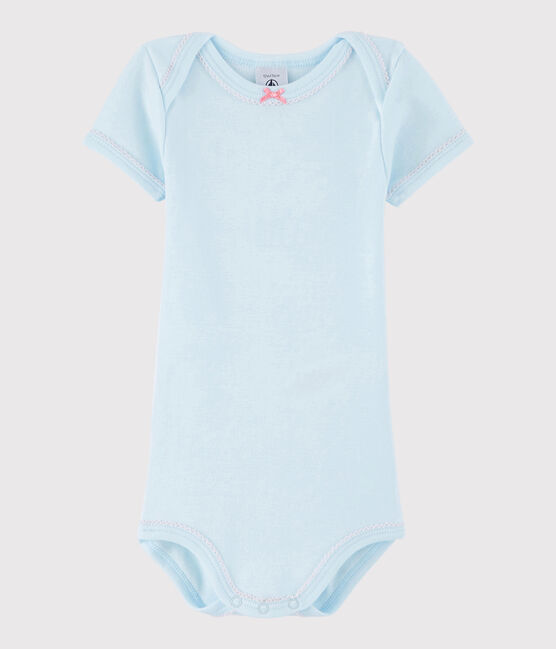 Body manica corta bebè femmina blu AMANDIER
