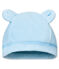 Cuffietta nascita bebè unisex velluto blu FRAICHEUR
