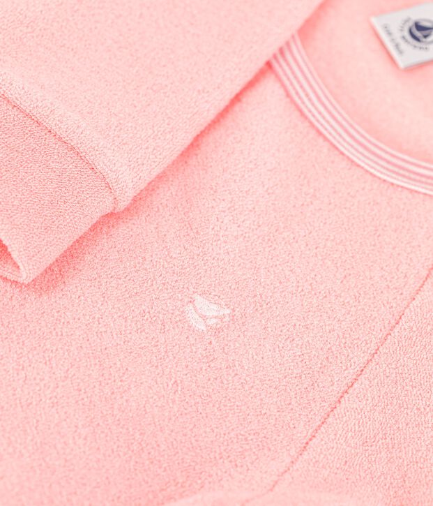 Pigiama in spugna grattata rosa