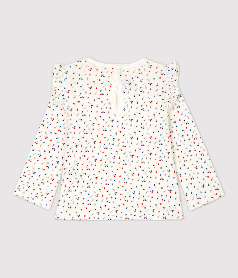 Blusa in cotone beb&egrave;. bianco/multicolore
