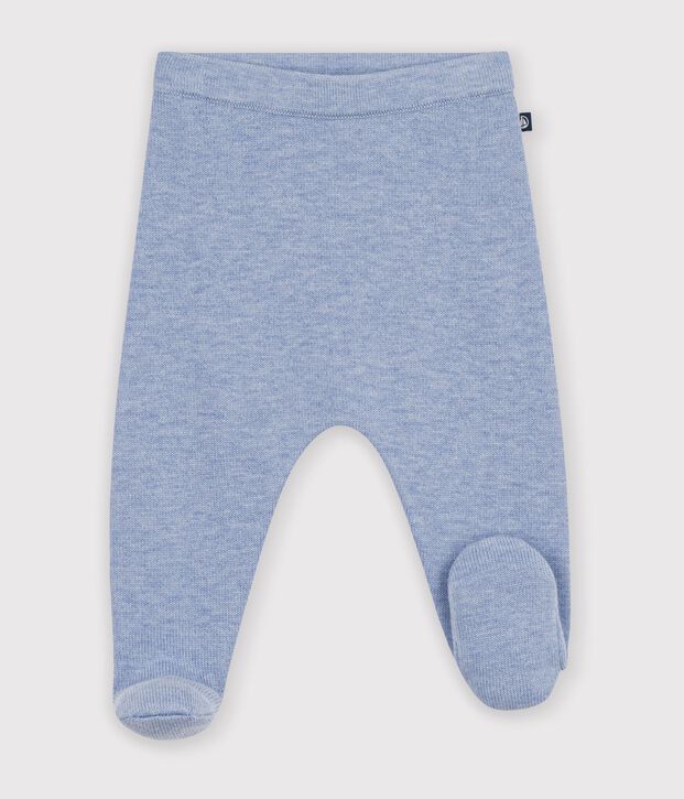 Pantaloni in maglia di lana e cotone tinta unita neonato POLAIRE