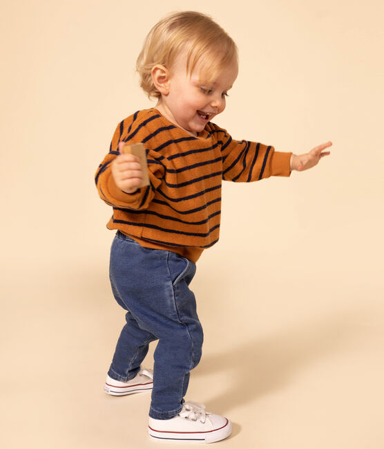 Jeans in denim per bebè blu BLEU DELAVE