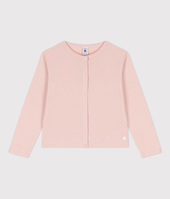 Cardigan in cotone bambina rosa SALINE