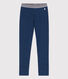 Jeggings in tessuto felpato effetto denim bambina
