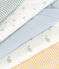 Confezione da 5 body incrociati a maniche lunghe in cotone neonato variante 1
