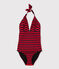 Costume intero riciclato Donna blu SMOKING/rosso TERKUIT