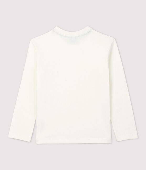 T-shirt in cotone biologico bambina / bambino bianco MARSHMALLOW