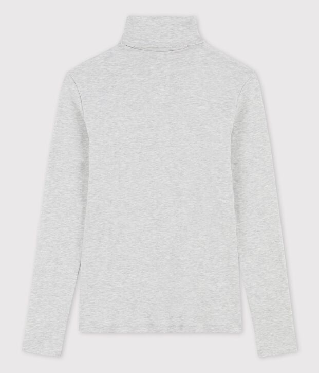 Dolcevita iconico in punto cocotte di cotone Donna BELUGA CHINE