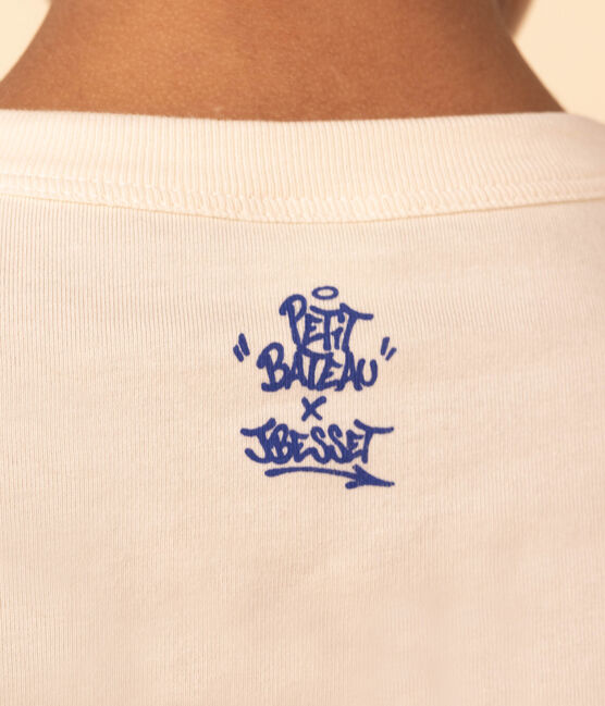 T-shirt a maniche lunghe in cotone bambino unisex  bianco AVALANCHE/ MULTICO