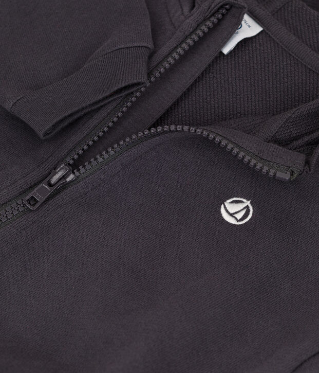 Felpa con cappuccio per beb&egrave; grigio