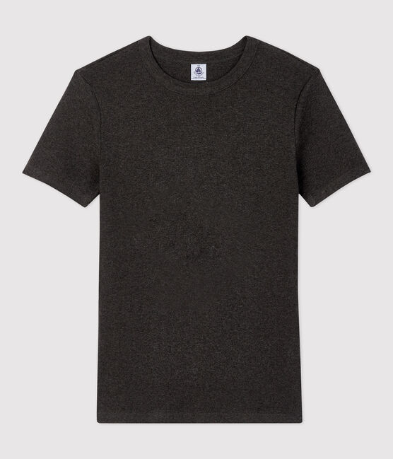 T-shirt L'ICONIQUE girocollo in cotone bio donna grigio CITY CHINE