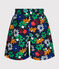 Shorts da mare stampato bambino blu MEDIEVAL/bianco MULTICO