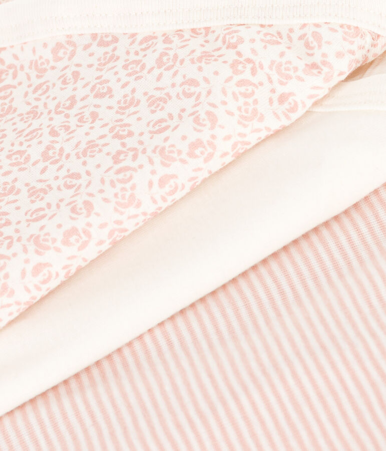 Confezione da 3 body incrociati a maniche corte in cotone beb&egrave; variante 2