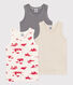 Confezione da 3 canottiere bambino in cotone Le Havre