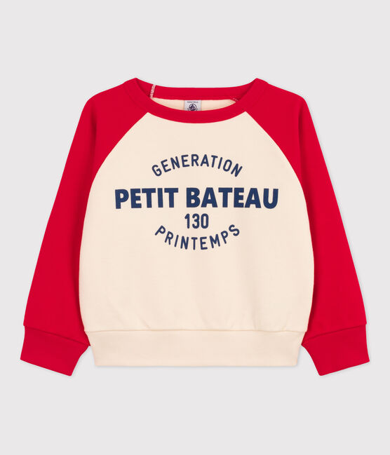 Felpa unisex rosso PEPS/bianco AVALANCHE