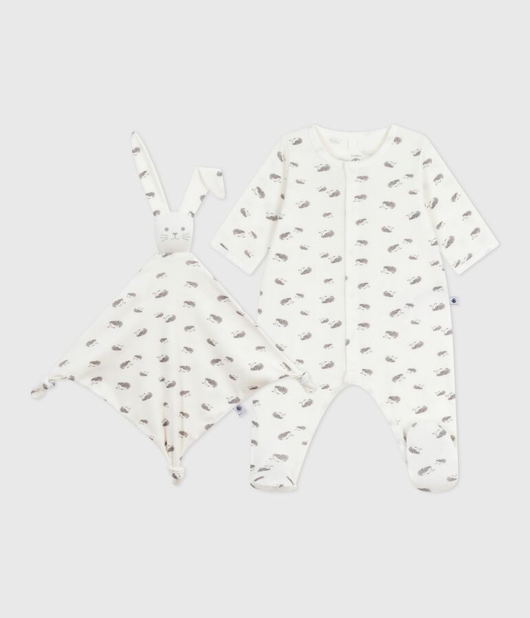 Confezione regalo nascita in cotone con stampa variante 1