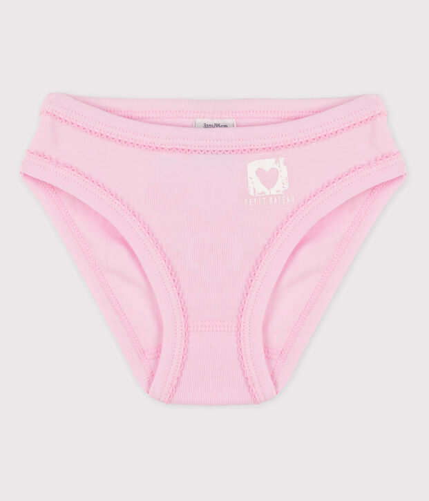 La mutandina in cotone per bambina rosa