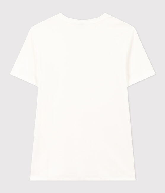 T-shirt Iconica a maniche corte a coste tinta unita donna bianco ECUME