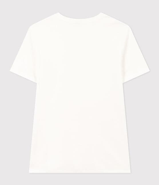 T-shirt Iconica a maniche corte a coste tinta unita donna bianco ECUME