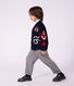 Pantaloni con pinces in flanella di cotone bambino