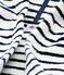Accappatoio bambino in spugna bianco LAIT/blu MEDIEVAL