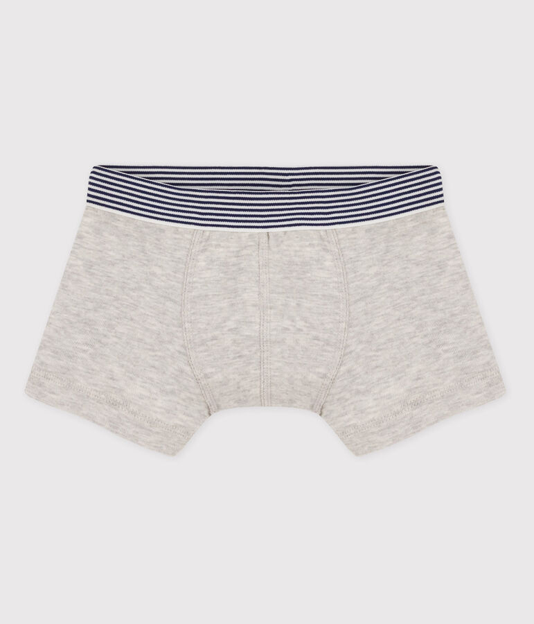 Boxer bambino cotone grigio