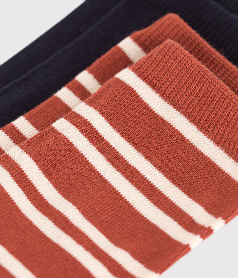 2 paia di calzini bambino in cotone a righe variante 1