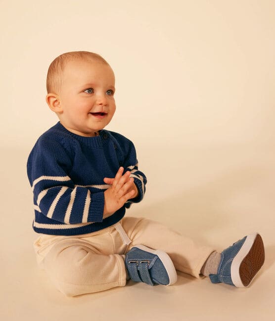 Pullover in cotone bebè blu MEDIEVAL/ AVALANCHE
