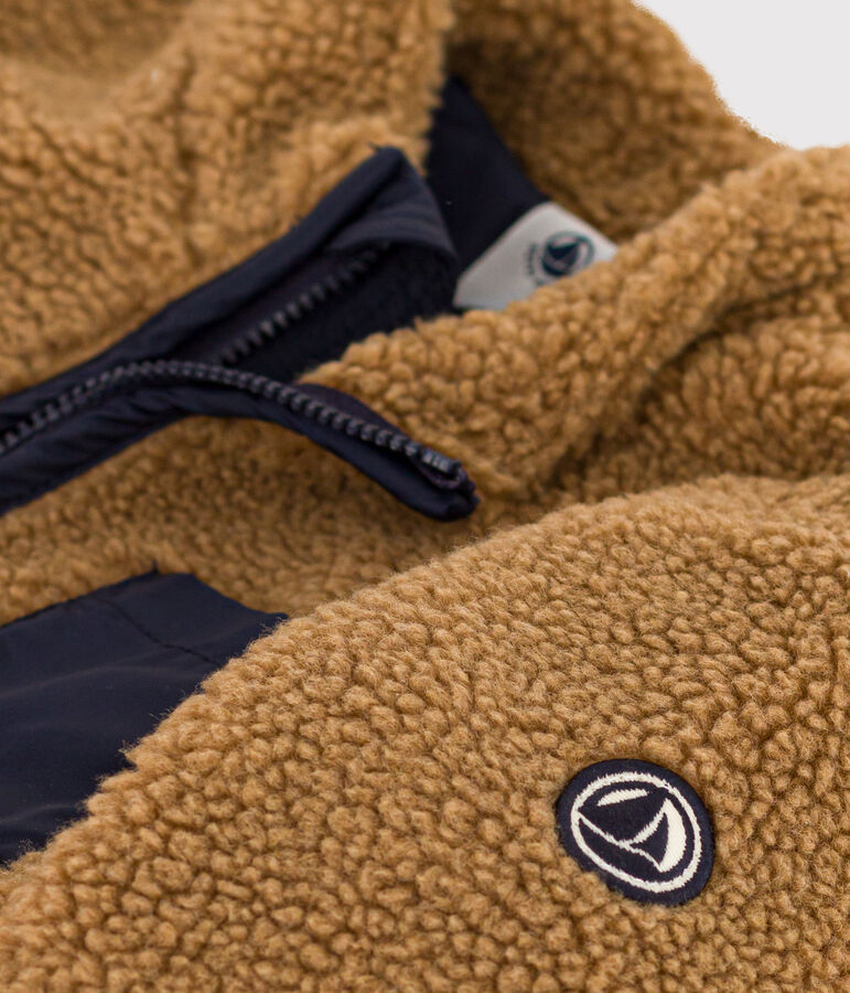 Giacca in sherpa per beb&egrave; marrone