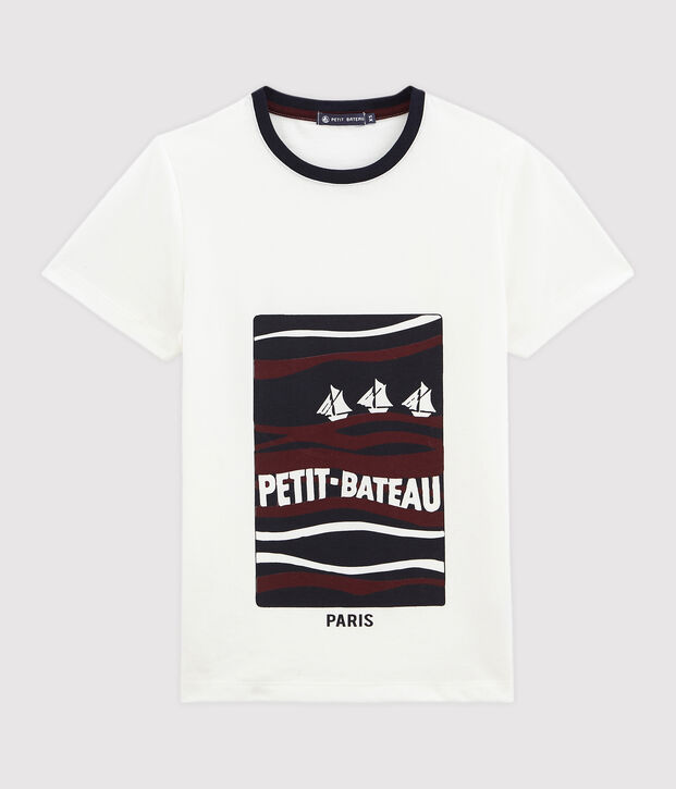 tee-shirtdonna maniche corte bianco/multicolore