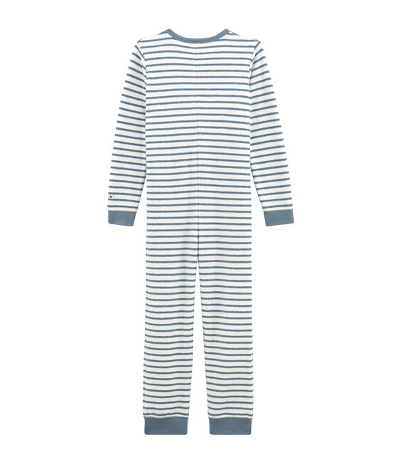 Pigiama intero loungewear per bambino bianco MARSHMALLOW/blu ASTRO