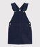 Abito salopette bambina blu DENIM BLEU FONCE