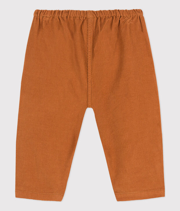 Pantalone di velluto a costine sottili per neonati marrone