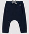 Pantalone bebè maschio in molleton blu SMOKING